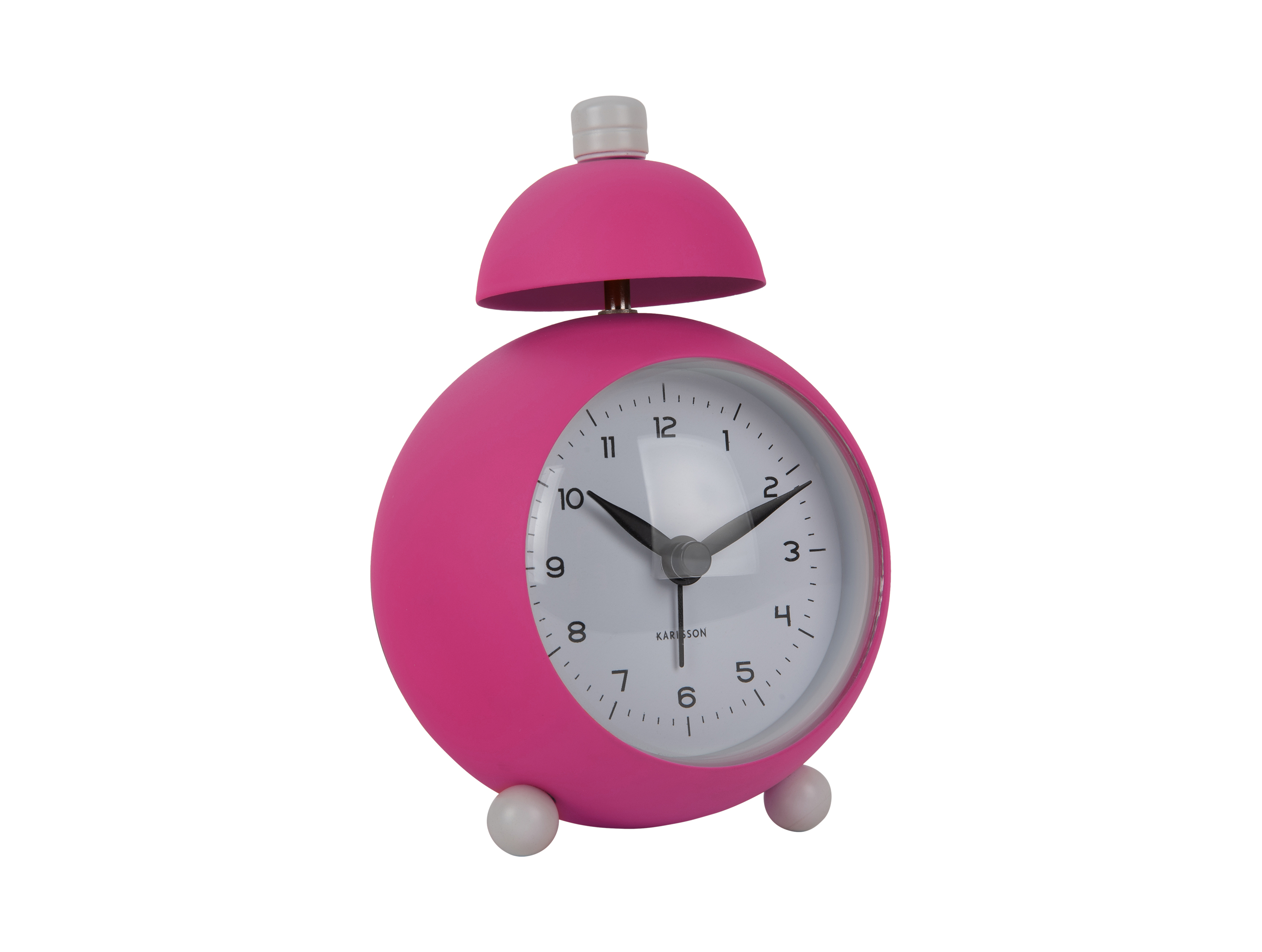 Karlsson Alarmklok Chaplin Bright Pink 7x9x12.7 cm - Analoog