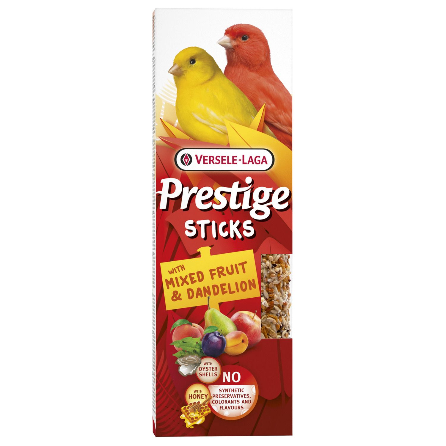 Versele-Laga Prestige Sticks Kanaries met Gemengd Fruit & Paardenbloem 60 g