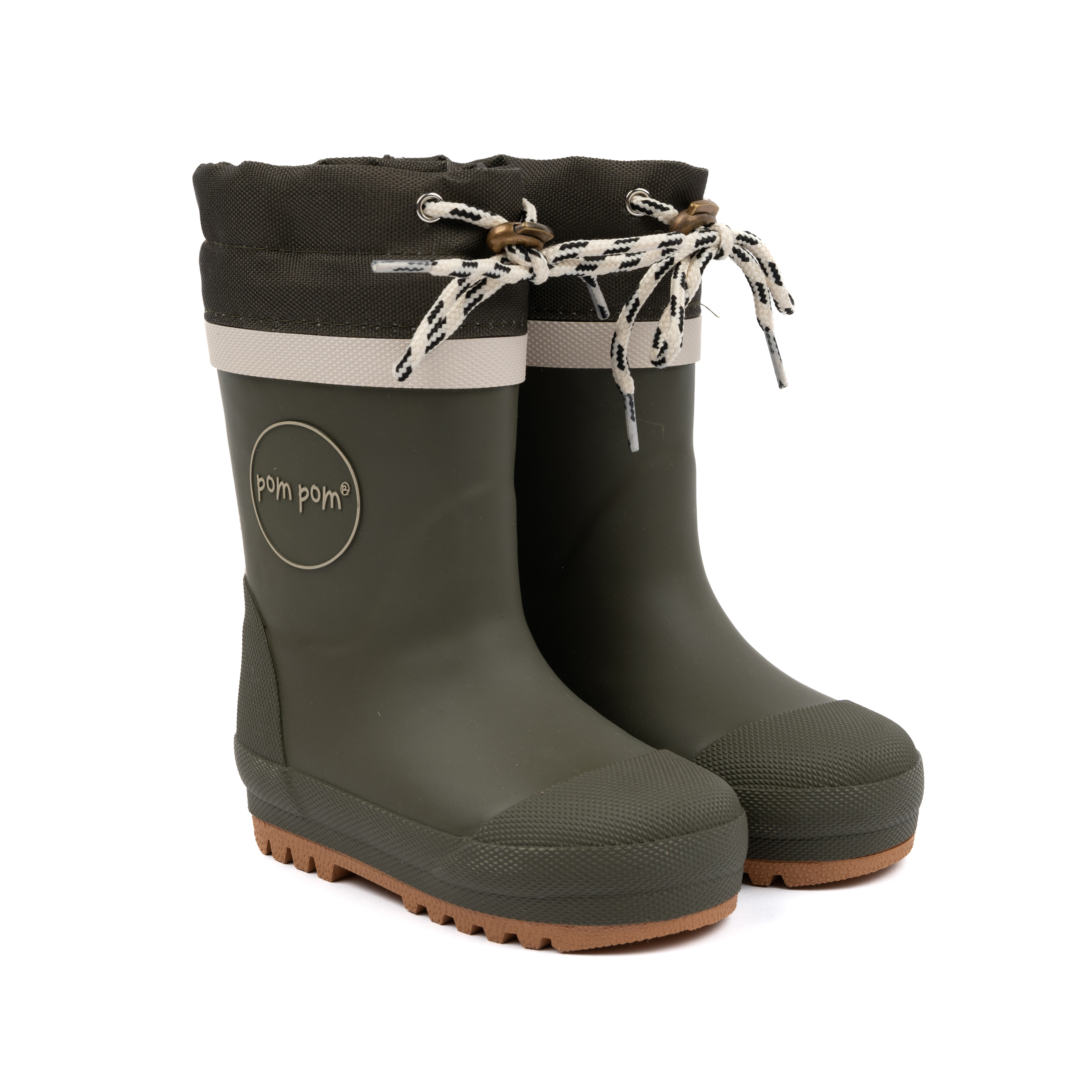 Pom Pom Regenlaars Unisex GumBoots Thermo Hunter Green - maat 27