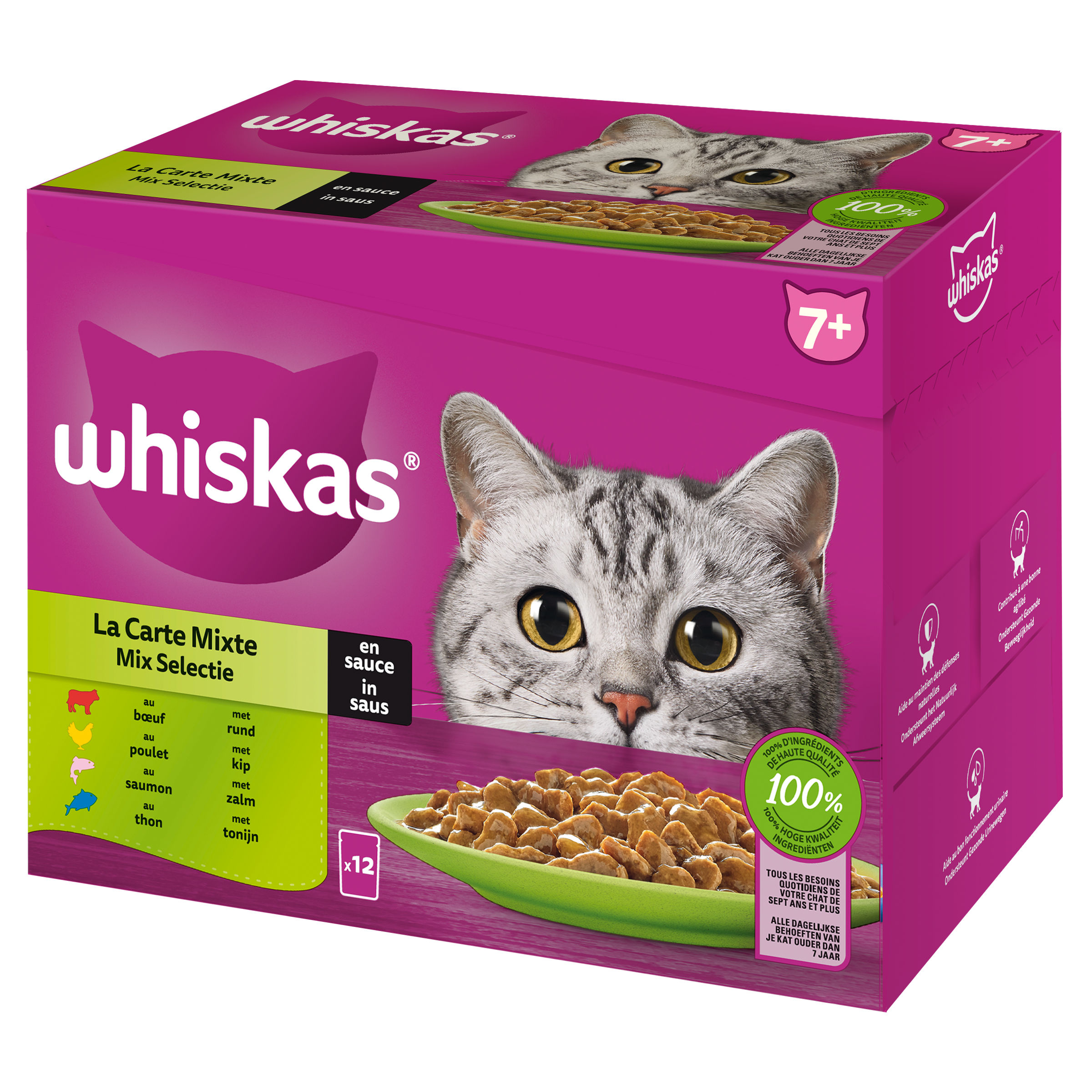 Whiskas Mixed 7+ Pouch 12x 85 g