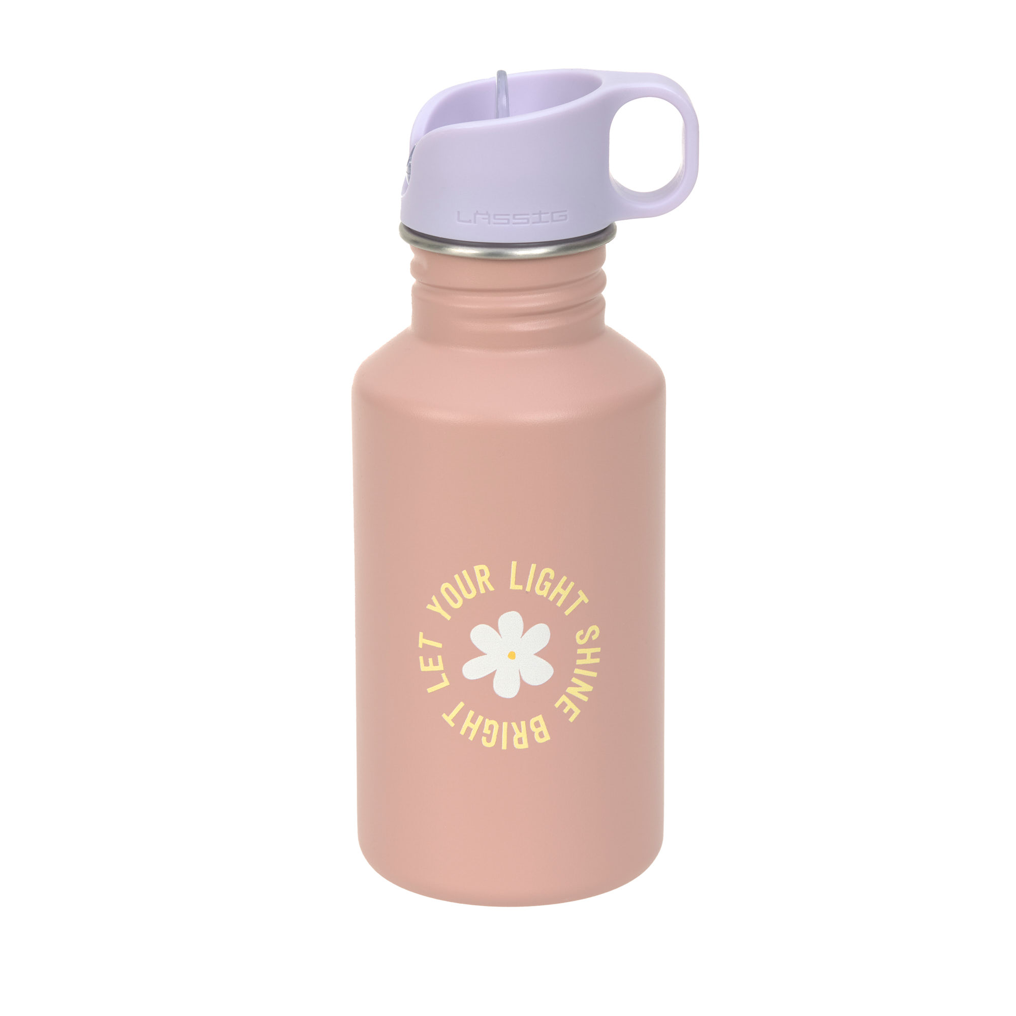 Lässig Drinkfles Pattern Party Rose-Lilac RVS 500 ml