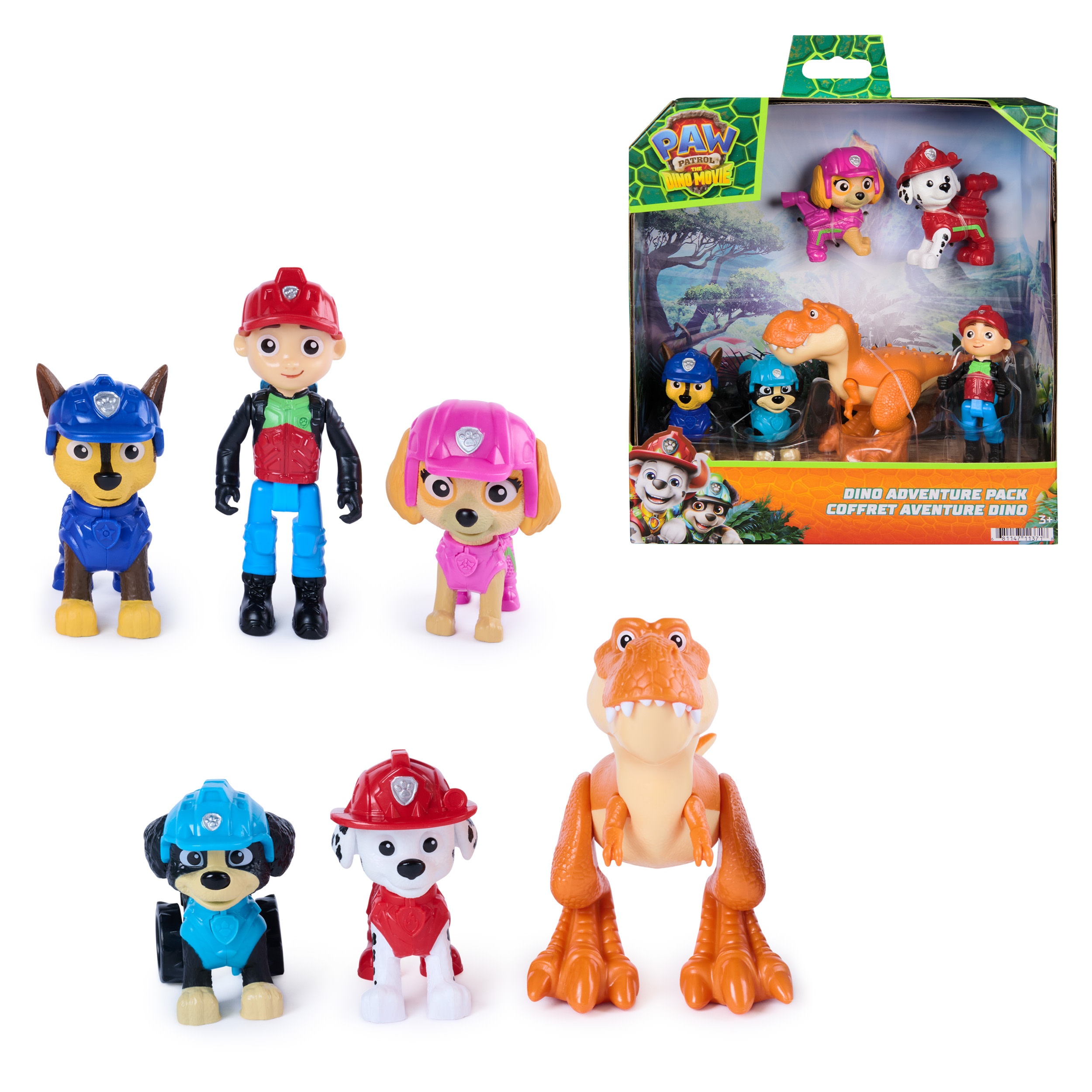 Paw Patrol - Dino Movie - Dino Figuren geschenkdoos 6 delig