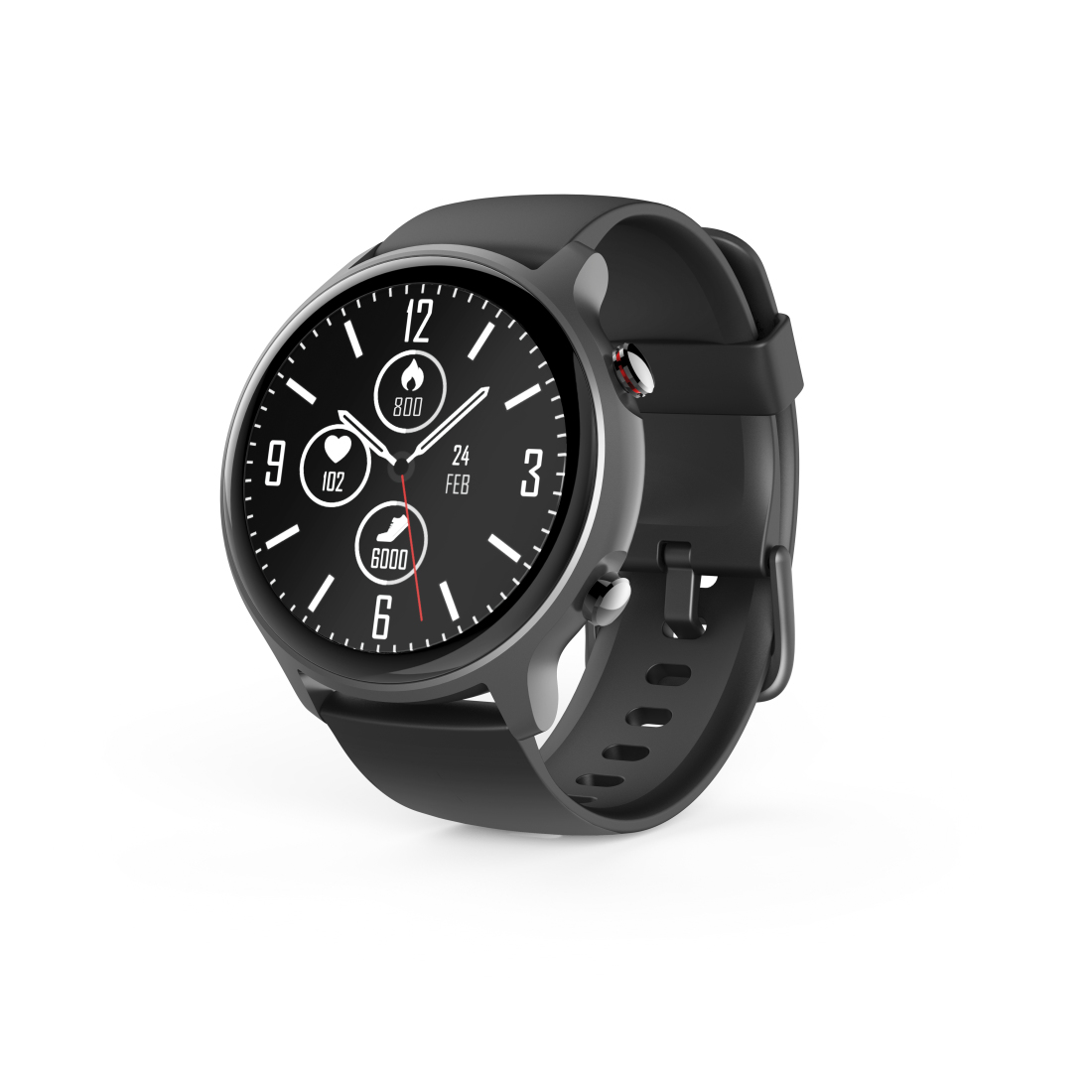 Hama Fit Watch 6910 Smartwatch Zwart GPS - Waterdicht - Hartslag - Zuurstof