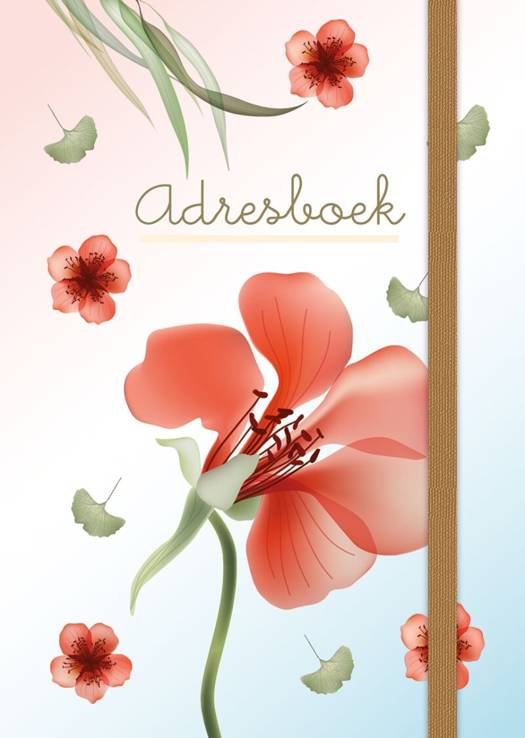 Paperstore Adresboek Klein - Transparent Flowers