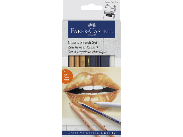 Faber Castell Classic Sketchset 6-delig