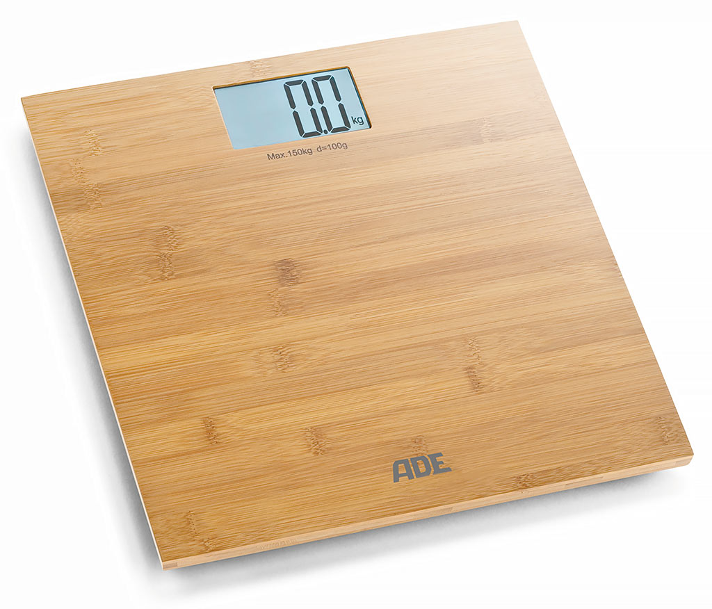 ADE Personenweegschaal Digitaal Martina 30x30 cm - tot 150kg - Bamboe