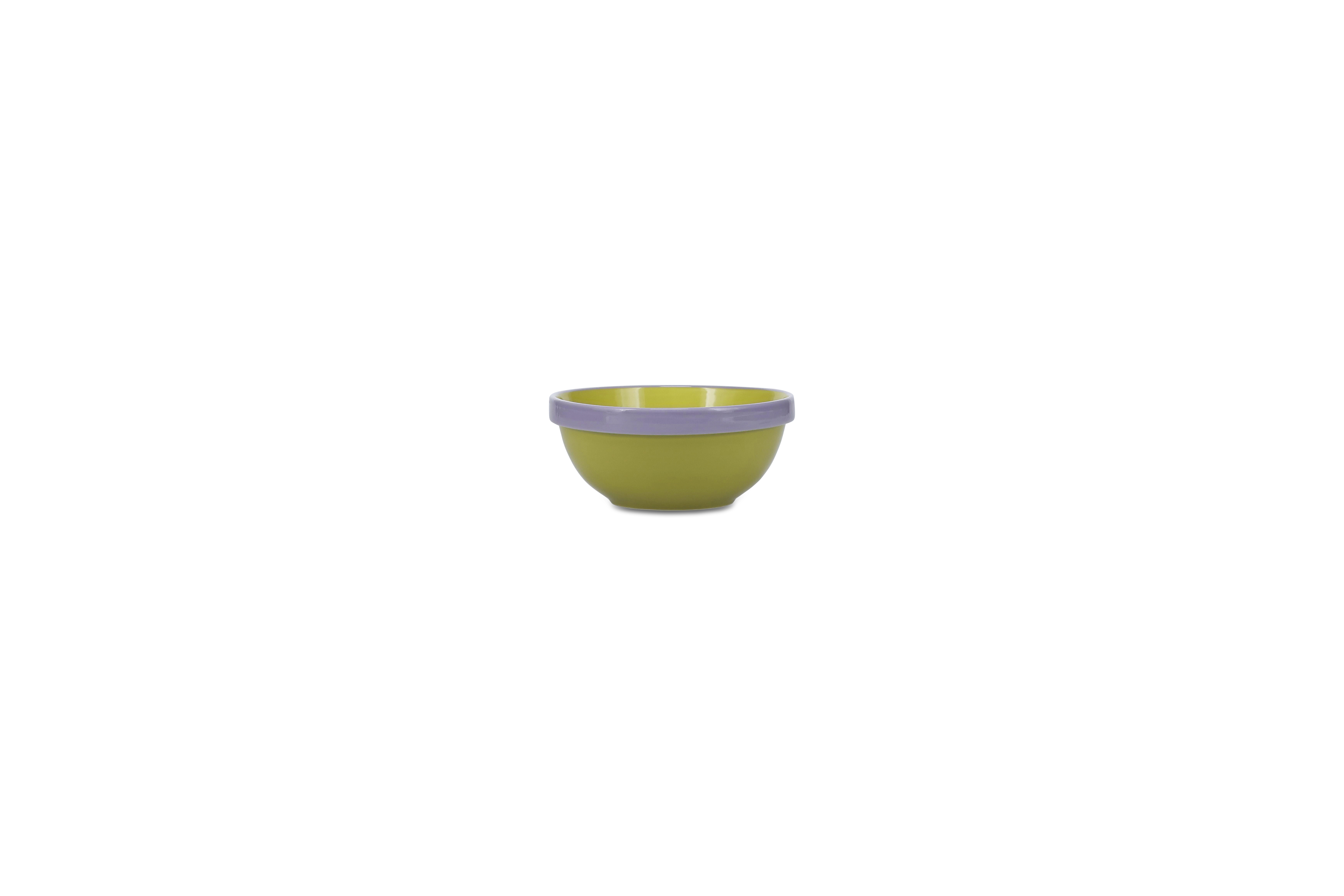 Ona Bowl Duo Groen/Paars 710ml - Aardewerk - 15.5x6.5 cm Ona Bowl Duo Groen/Paars 710ml - Aardewerk - 15.5x6.5 cm