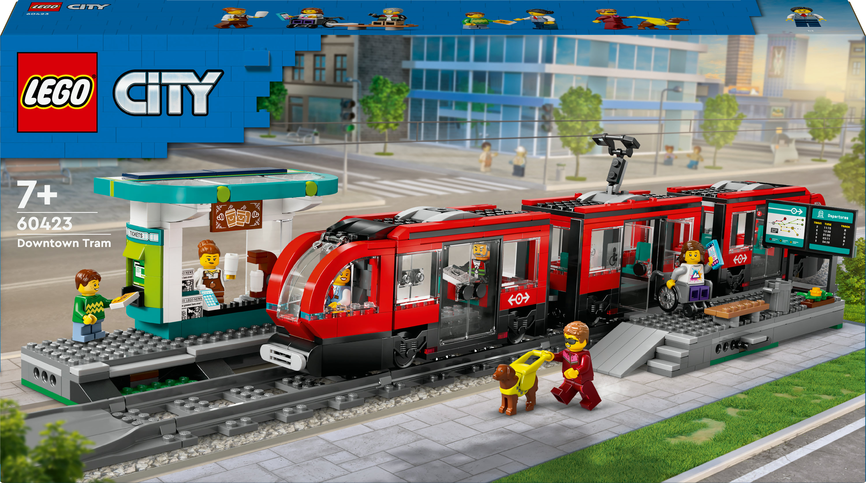 LEGO City 60423 Stadstram en Station