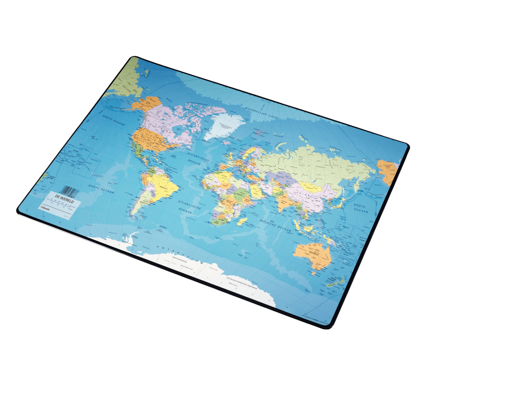 Esselte Bureelonderlegger Wereldkaart 40x53cm - Nederlandstalig