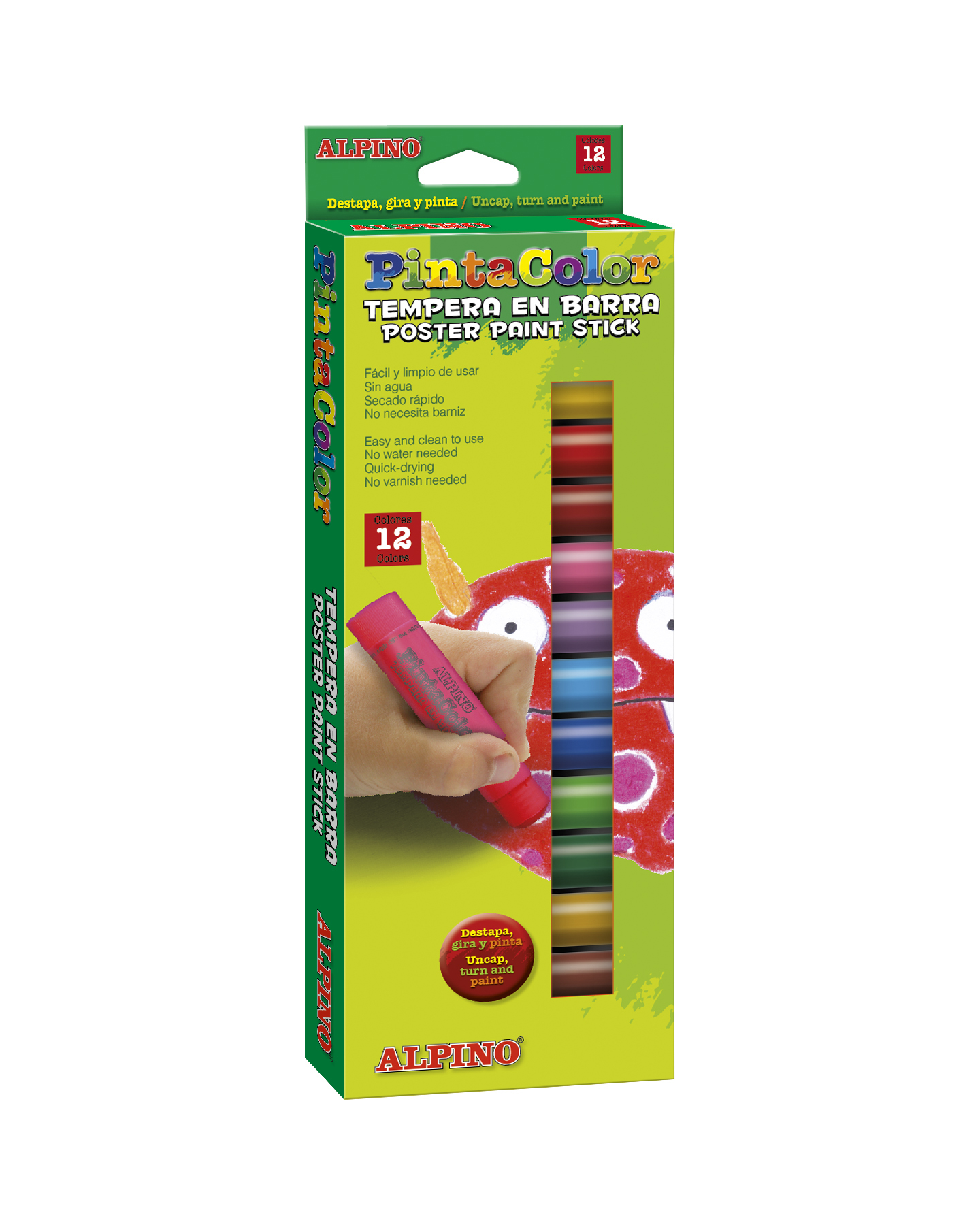 Alpino PintaColor 12 stuks Verfsticks zonder Water