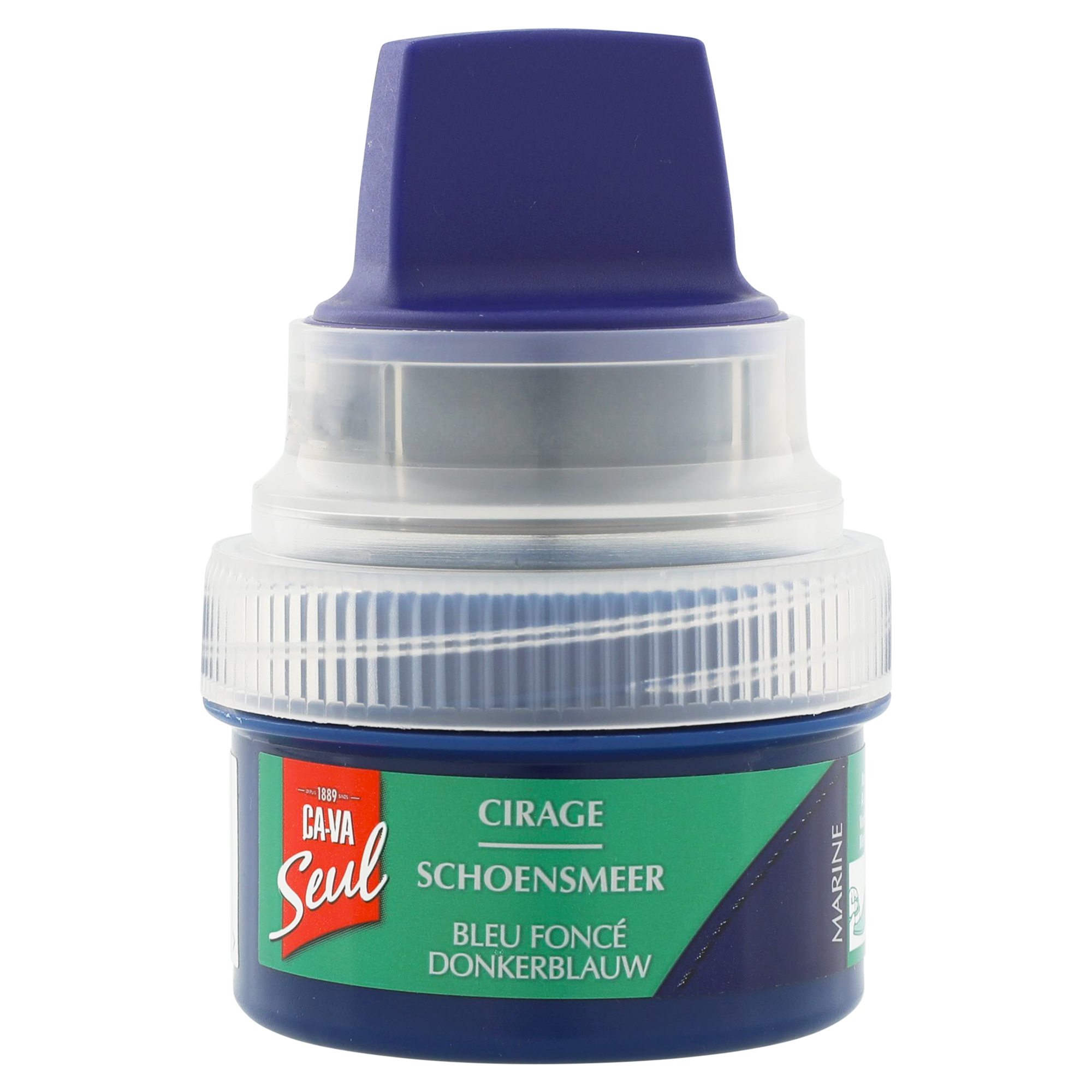 Ca Va Seul Schoencrème - Blauw - 60ML Potje + Sponsje - Blauw Marine