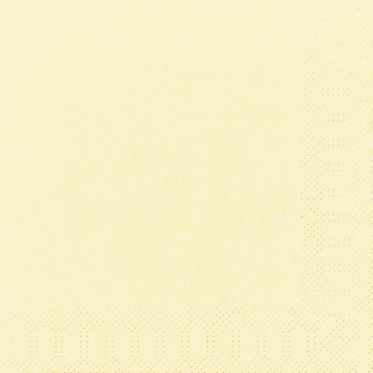 Duni Servetten 33X33Cm Creme 20 Stuks - 3-Laags - Ecoecho