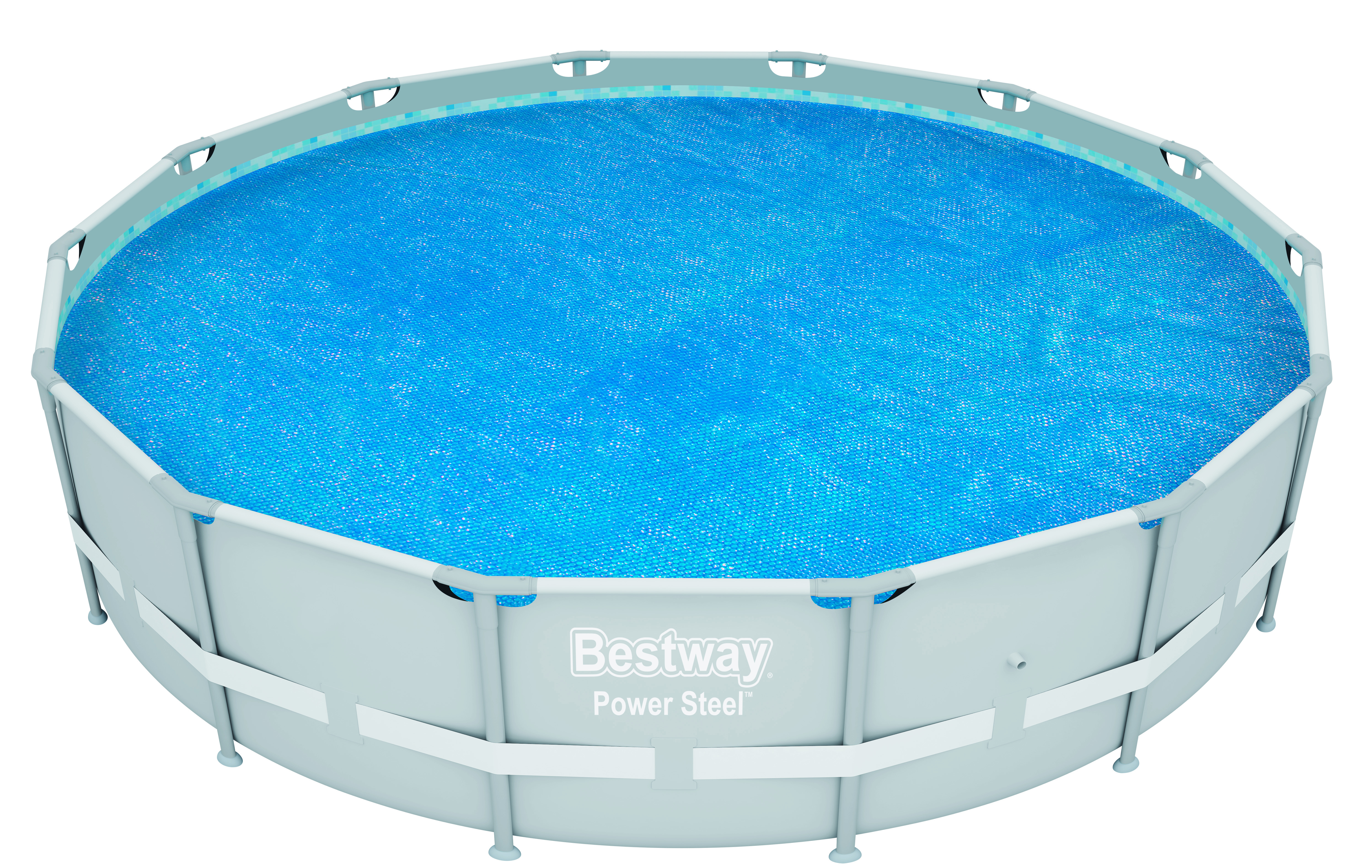 Bestway Flowclear Solar Cover voor zwembad 457cm - Warmt het water op