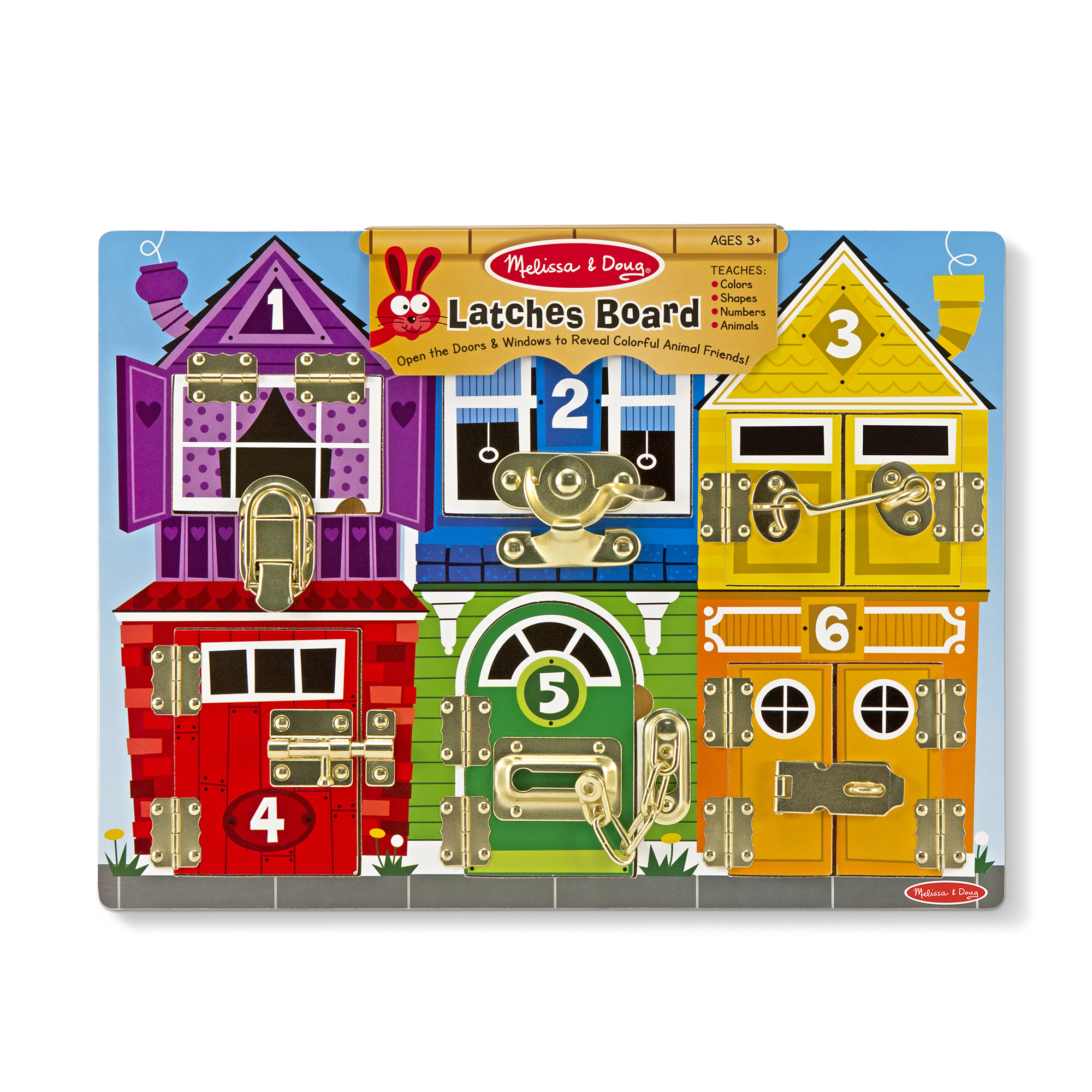 Melissa & Doug - Latches Boads - bord met deuren en sloten