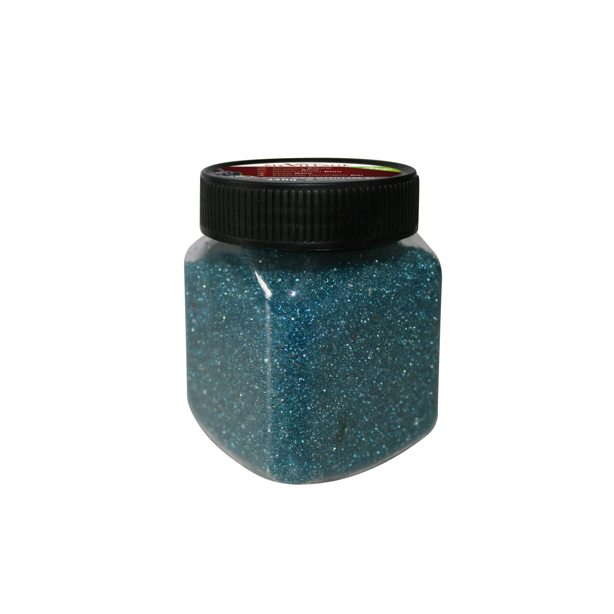 My Village Glas Steentjes Blauw Fijn 440g