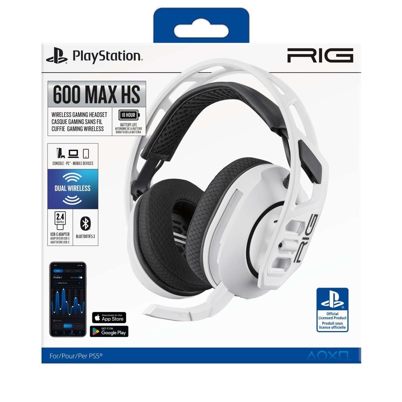 Nacon Dual Wireless Headset RIG 600MAXHSW - White