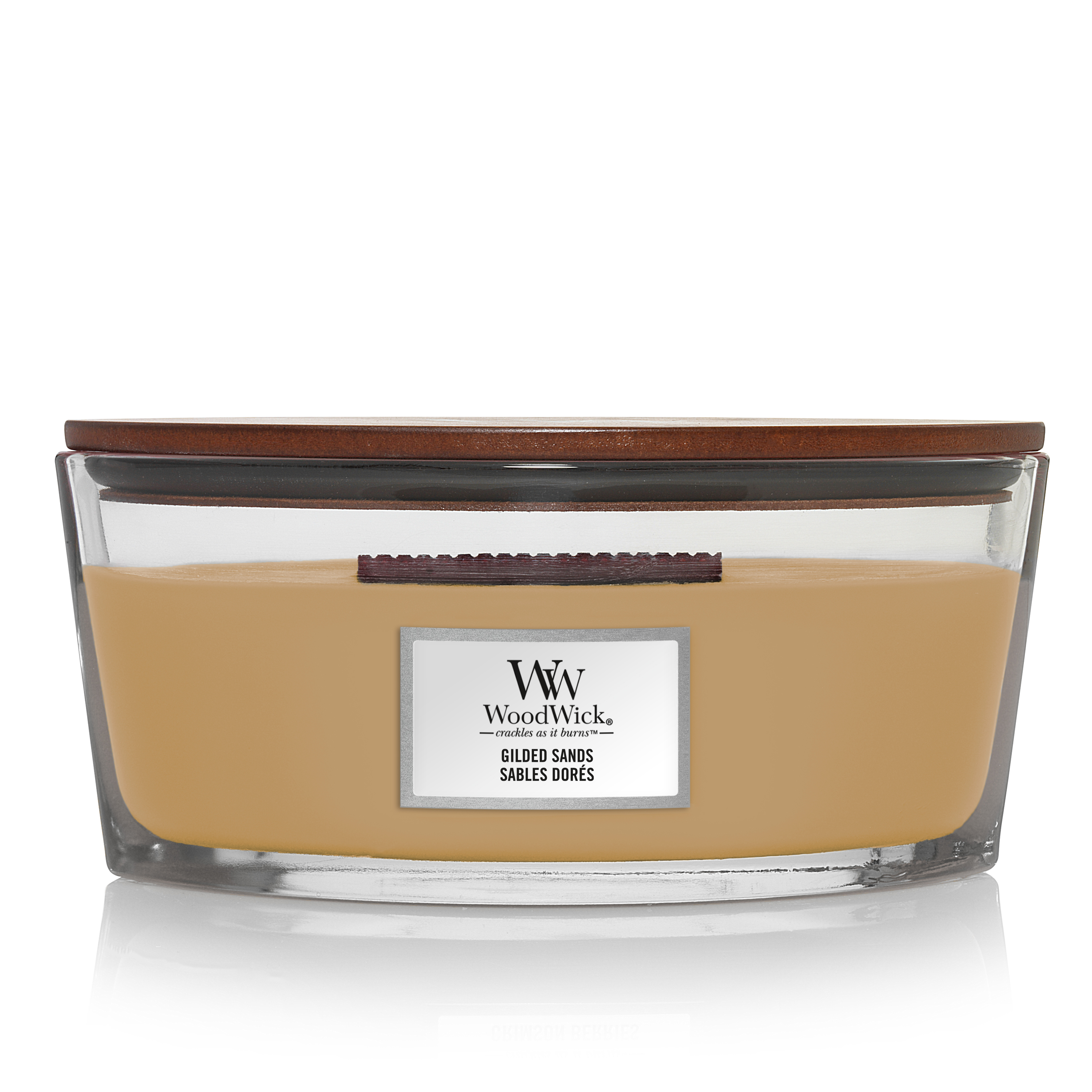 Woodwick Kaars Gilded Sands Ellipse - 19x12x9.2 cm - 50 Branduren