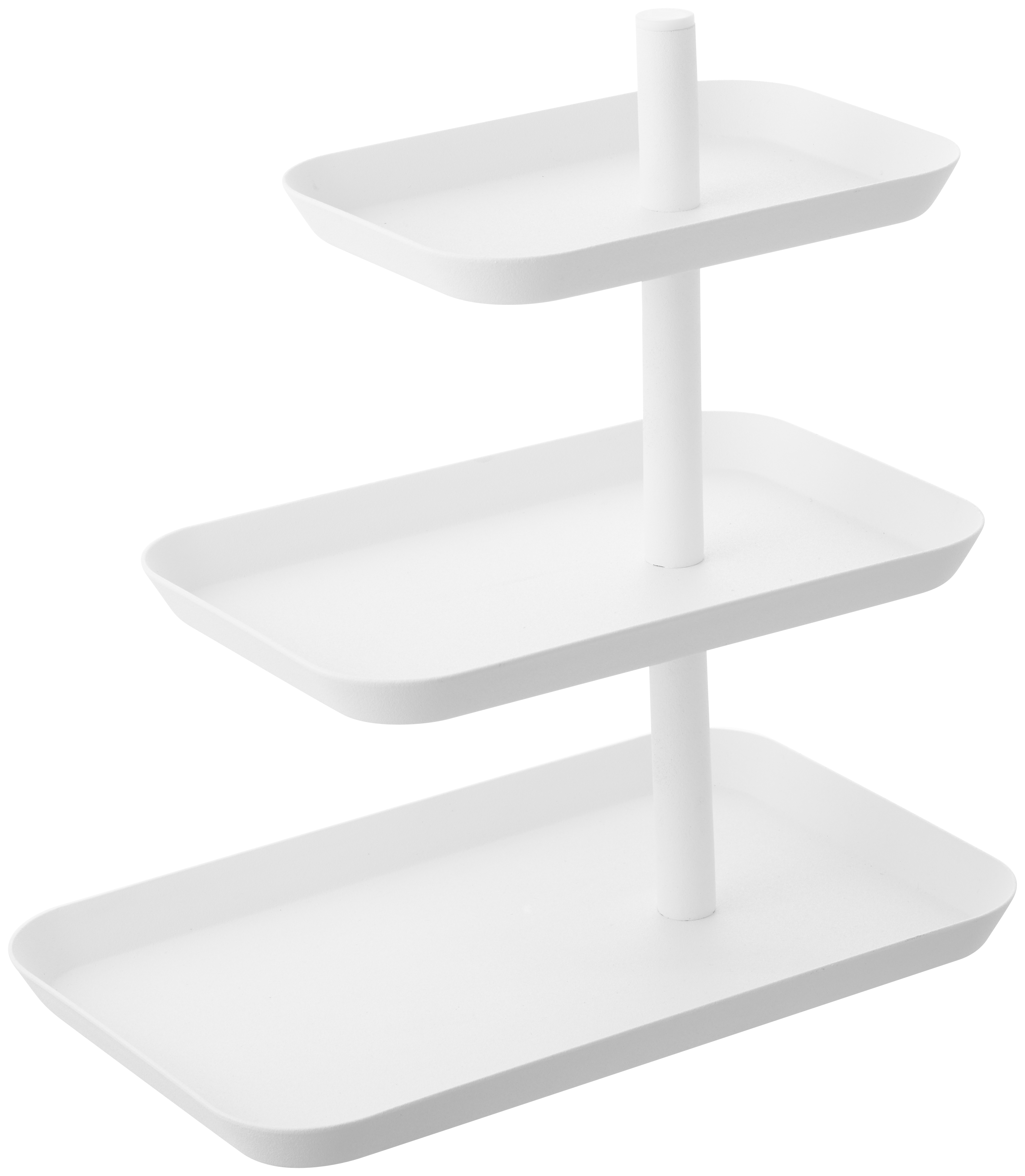 Yamazaki Etagere Tower White 3-laags - 24.7x15.7x25.7 cm - Staal