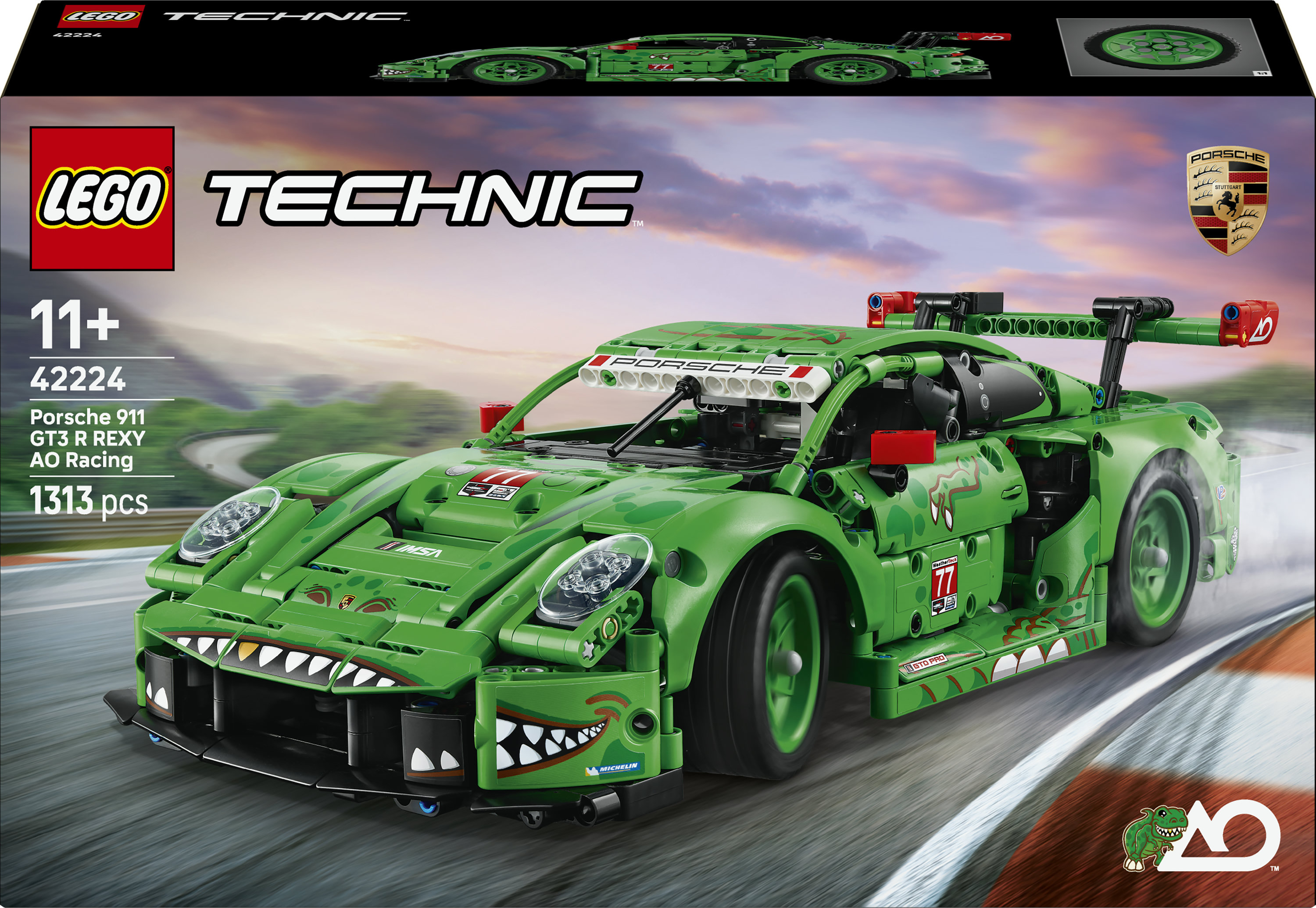 Lego Technic 42224 Porsche 911 GT3 R Rexy AO Racing Auto