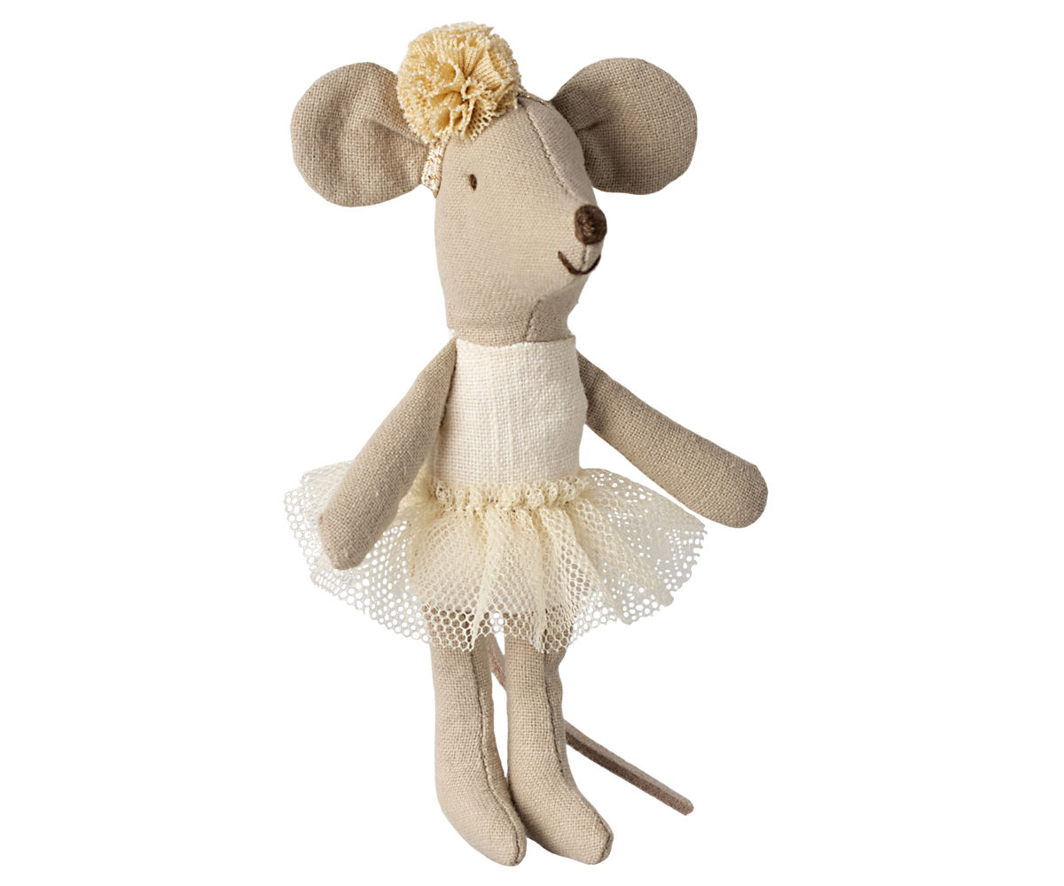 Maileg Ballerina Muis Kleine Zus Off White