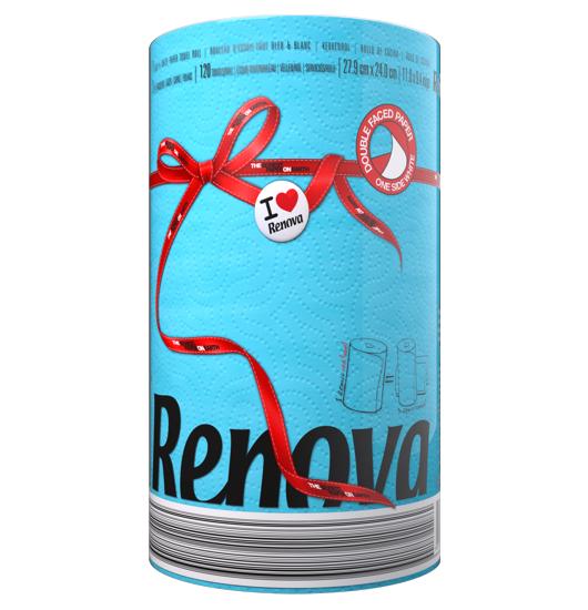 Renova Keukenpapier Red Label Blauw 1 rol