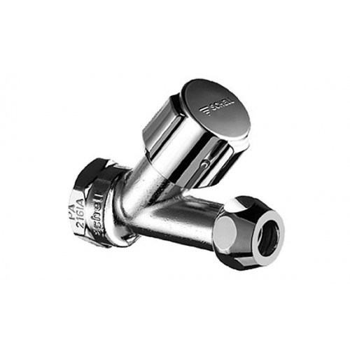 Schell Stopkraan 1/2x3/8 Recht Model met Progressieve Sluiting - met Knelmoer