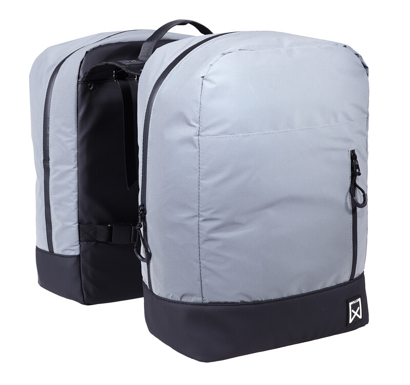 Willex fietstas Dubbel Multitas Reflecterend 2x 17 Liter
