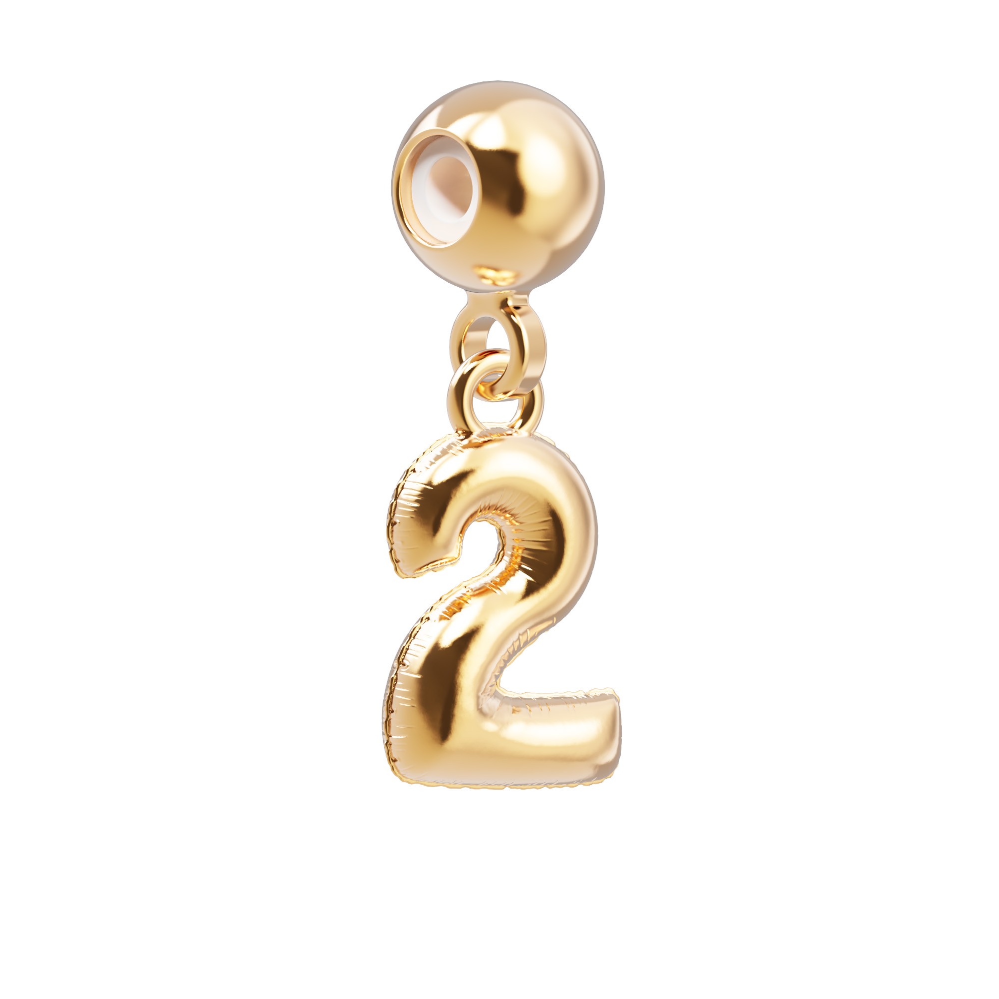Chocli Charm Nummer 2 - 18K Gold Plated