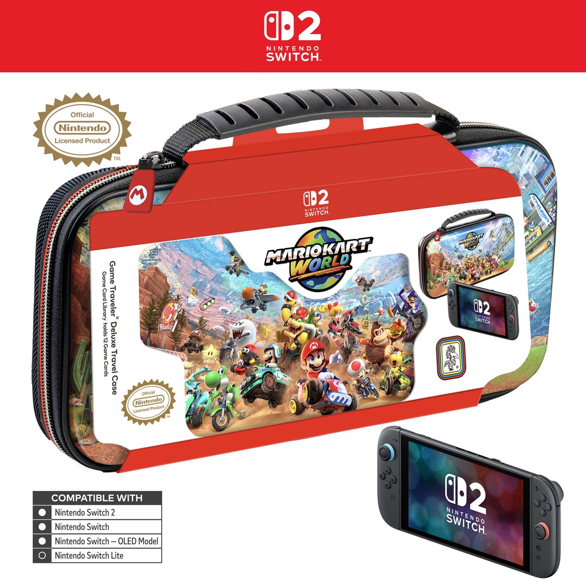 Nintendo Switch 2 Official Case Deluxe Mario Kart World