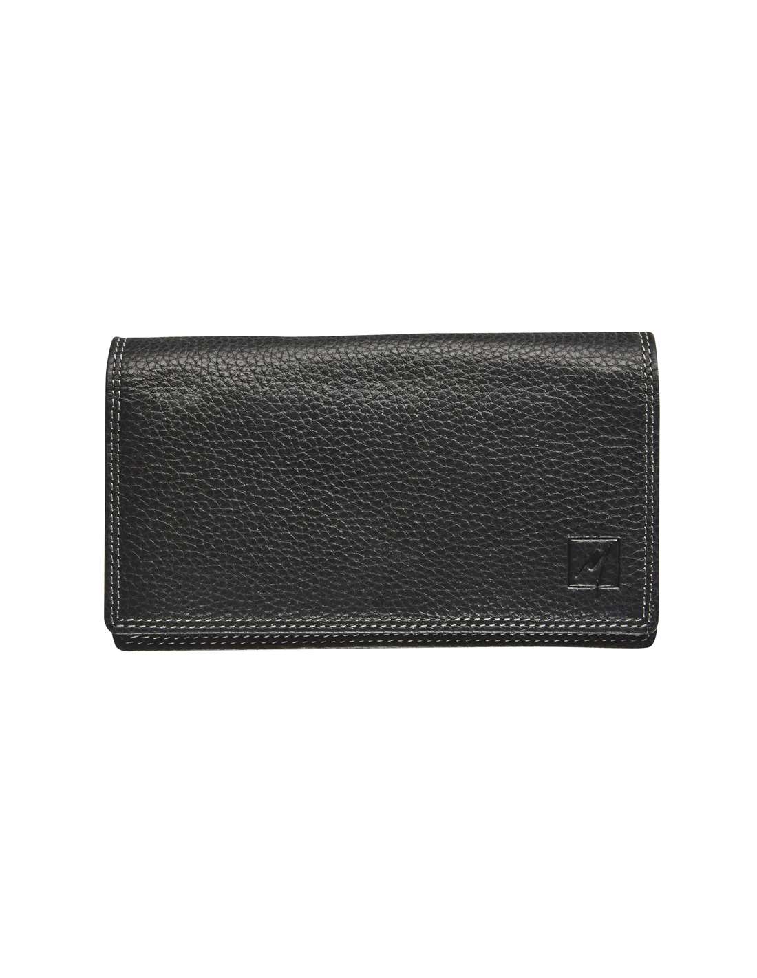 Label M Portemonnee Dakota Zwart met Rits - 17x10 cm