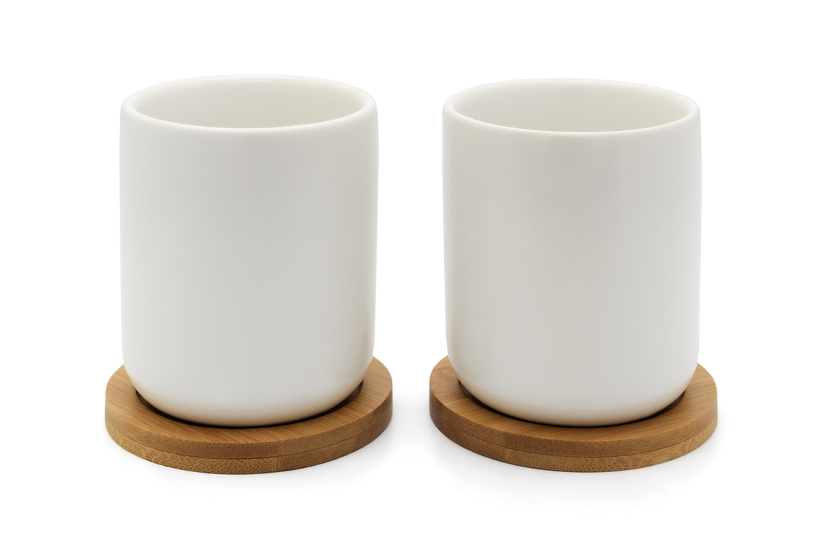Bredemeijer Theemok Umea White 200ml set 2 stuks - zonder Oor