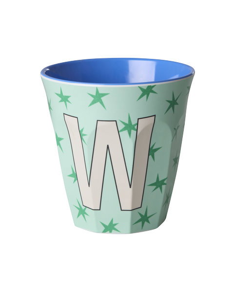 Rice Cup Melamine Letter W Stars 250ml