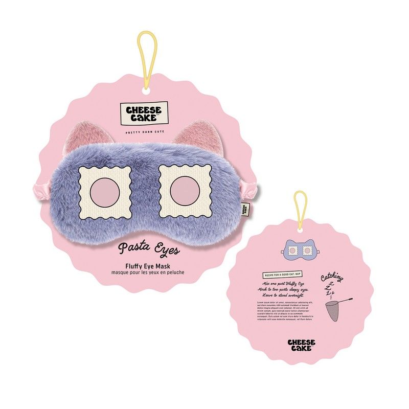 Cheesecake Oogmasker Fluffy Purple