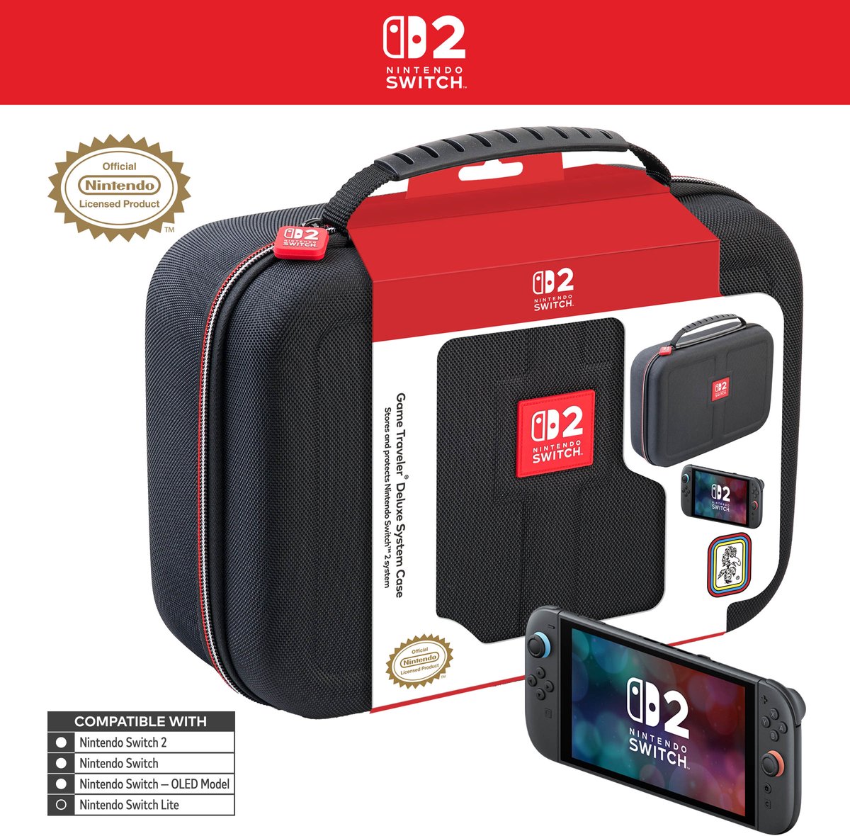 Nintendo Switch 2 Official All-In-One Travel Bag Black