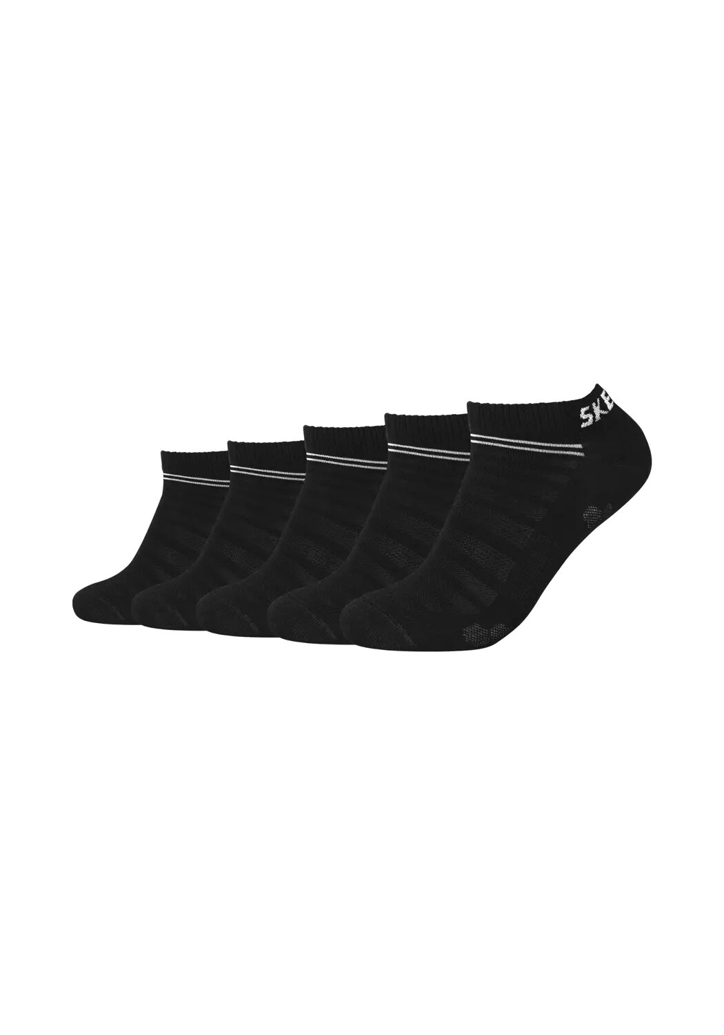 Skechers Sneakersok Heren 5 paar Black maat 35/38