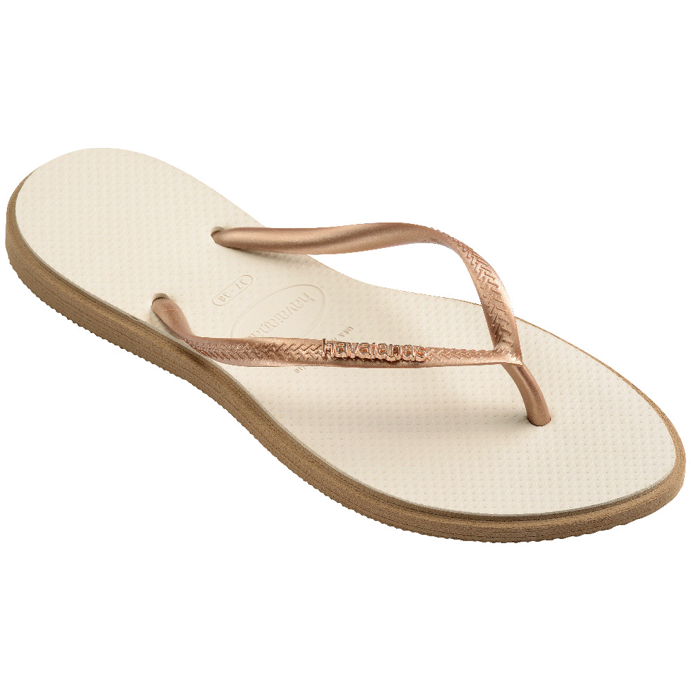 Havaianas Teenslipper Dames Slim Point Rose Gold Beige - maat 37