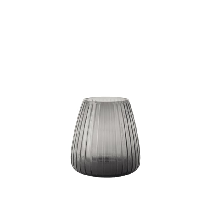 XLBoom Vaas Dim 2.0 Stripe Grey 16.5x15 cm - Glas