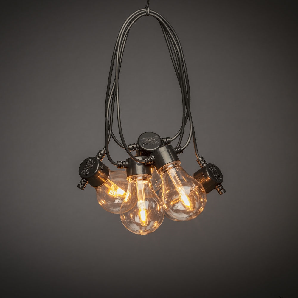 Konstsmide Lichtsnoer Startset Peer 4,5m met 10 Verwisselbare Lampen 6W 33lm 1800K Dimbaar