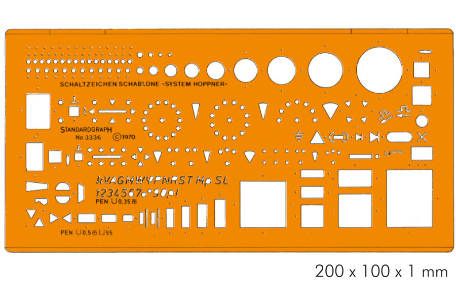 Standardgraph Electronica Sjabloon 3336