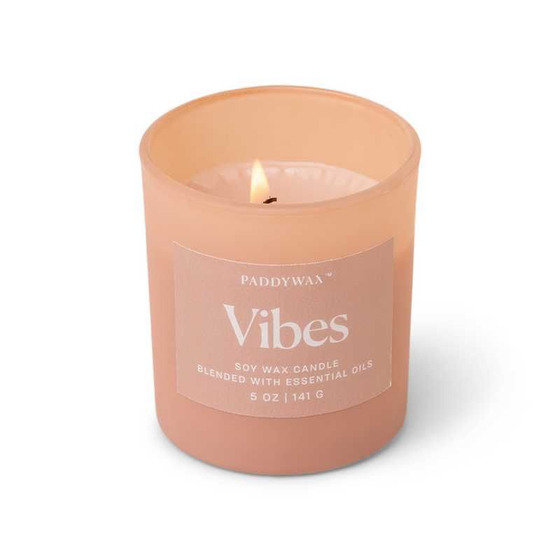 Paddywax Geurkaars Welness 141g - Vibes - Roze