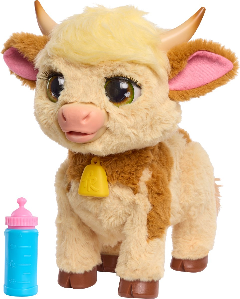 FurReal Maggie De Koe, geef de fles en ze volgt de fles, 40 geluiden en reacties