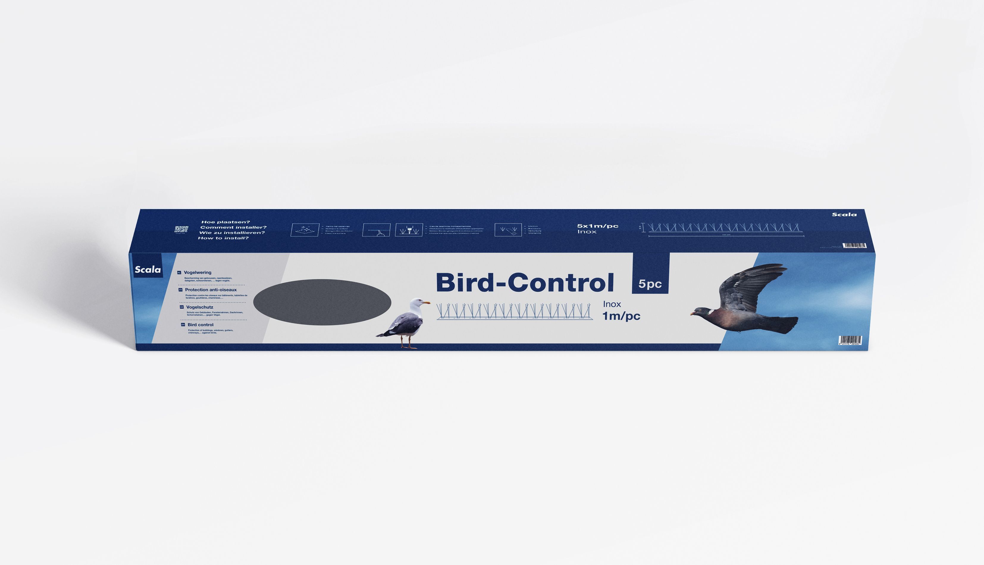 Scala Bird-Control Inox 5 x 1m Vogel- of Duivenwering