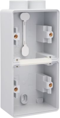 Niko New Hydro Verticale Opbouwdoos voor 2 Functies met 1 x 2 Ingangen M20