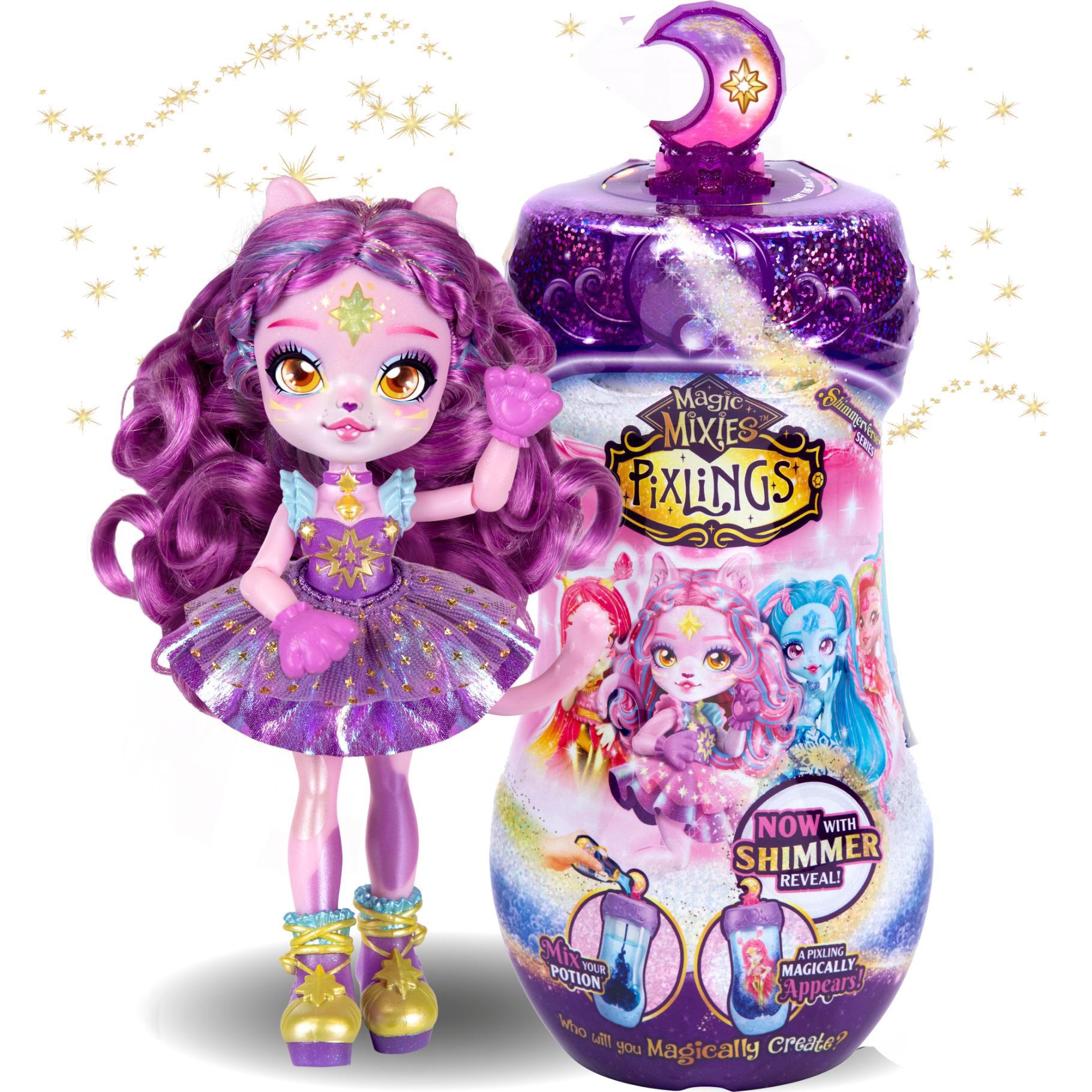 Magic Mixies Pixlings Catlyn Paars