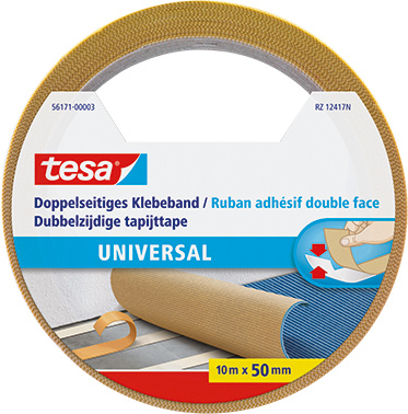 Tesa Universele Dubbelzijdige Kleefband 10 m x 50 mm - Zig-Zag