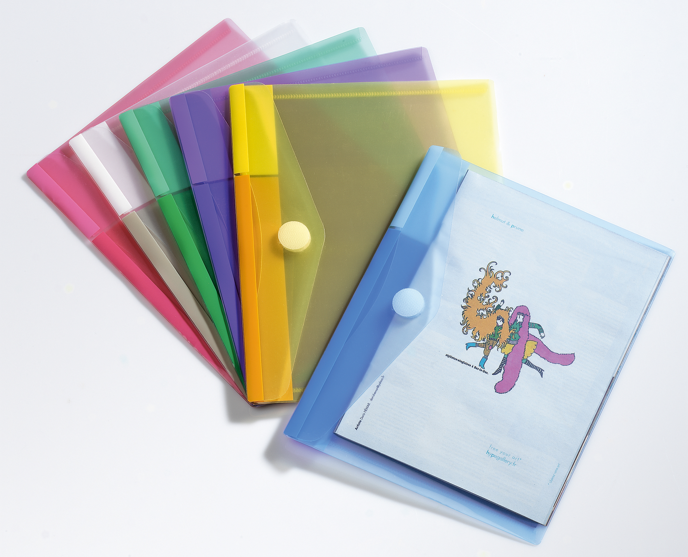 Tarifold Enveloptas A5 met Velcro assorti - Prijs per Stuk