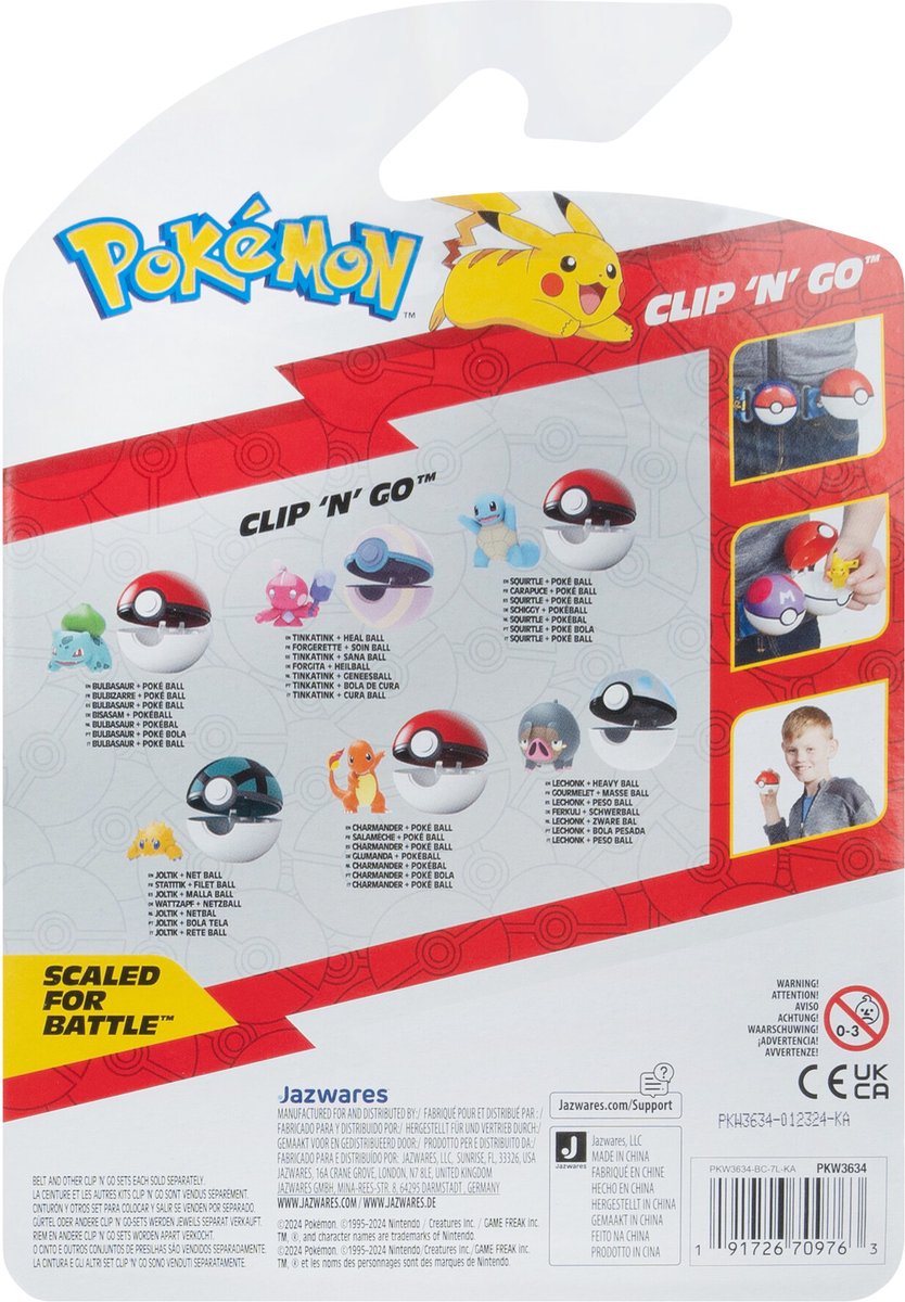 Pokemon - Clip'N Go - Bulbasaur #1 with Poké Ball