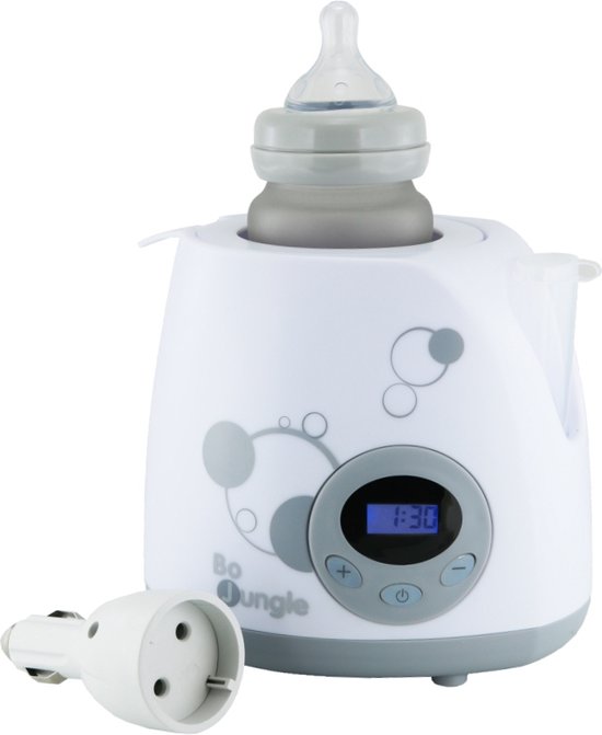 Bo Jungle Flesverwarmer B-Bottle Digital Car&Home Superfast Grey