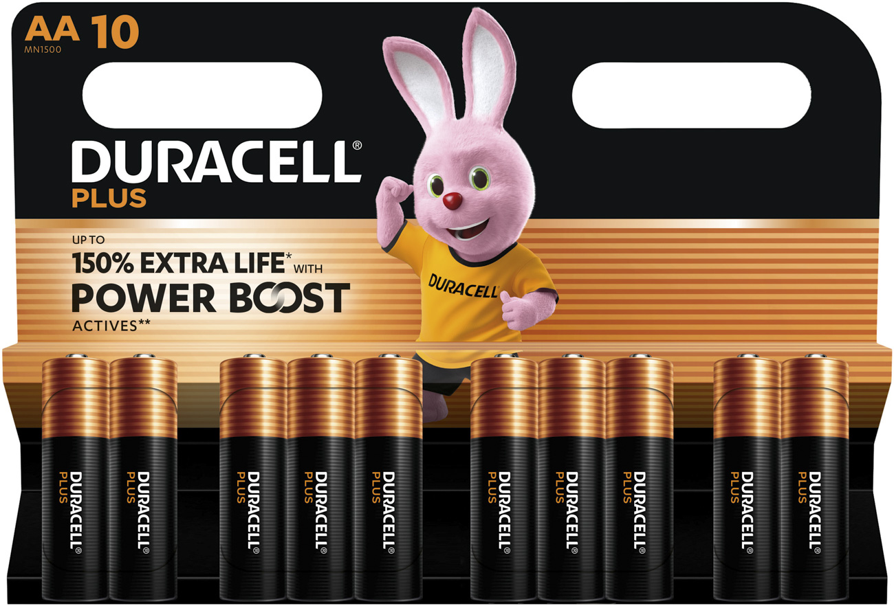 Duracell Plus Power Boost Batterijen AA 10-pack 