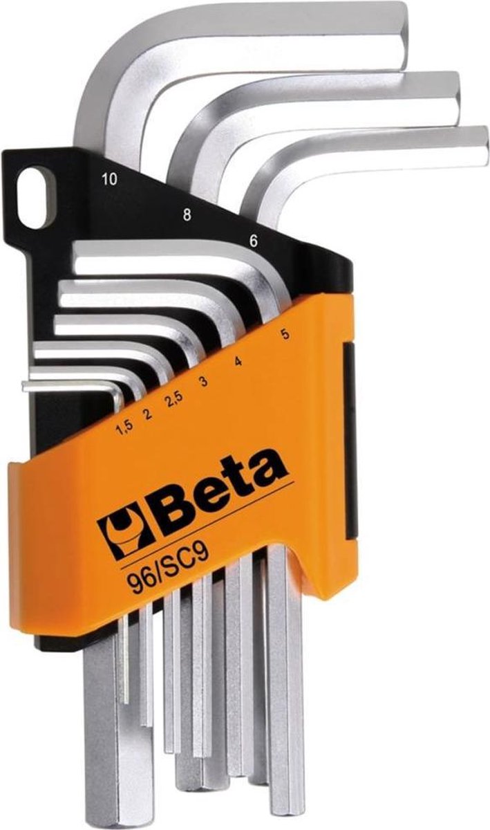 Beta 96/Sc9 Set Haakse Inbussleutels 9-Delig